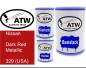 Preview: Nissan, Dark Red Metallic, 329 (USA): 500ml Lackdose + 500ml Klarlack + 250ml Härter - Set, von ATW Autoteile West.